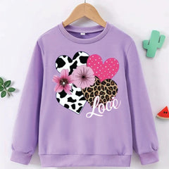 Heart Love Fleece  Sweatshirt